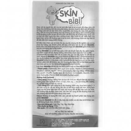 Hướng dẫn sử dụng Kem bôi da Skinbibi