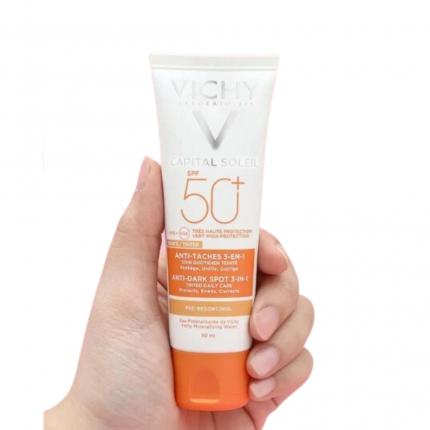 Kem chống nắng Vichy Capital Soleil Anti-Dark Spot 3in1 SPF50+ có màu