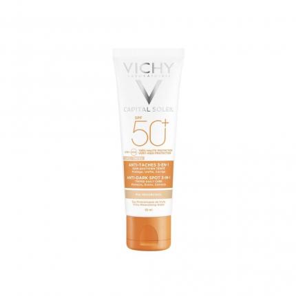 Kem Chống Nắng Vichy Ngừa Sạm & Thâm Nám (Màu Da) 50ml Capital Soleil Anti-Dark Spot 3-In-1 SPF50+