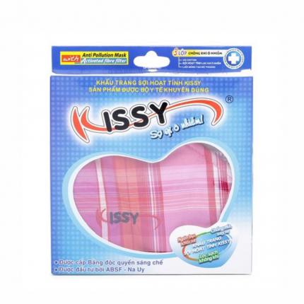 Khẩu Trang Sợi Hoạt Tính Kissy 3 Lớp Size L