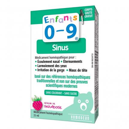 Mặt sau hộp Kids Sinus (25ml)