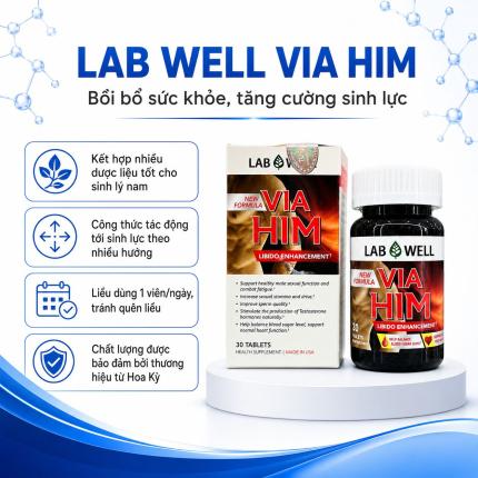 Lab Well Via Him (30 viên) - Giữ vững phong độ phái mạnh