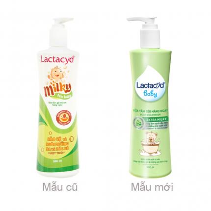 Lactacyd Baby Extra Milky 500ml - Sữa tắm gội cho bé