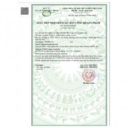 Giấy công bố sản phẩm