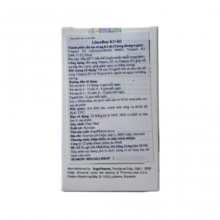 Hướng dẫn sử dụng Lineabon K2+D3