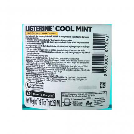 Listerine Cool Mint 250ml