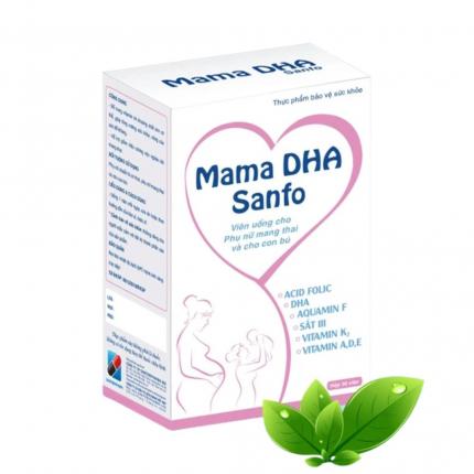 Mama DHA Sanfo hỗ trợ tăng cường sức khỏe, giảm nôn nghén