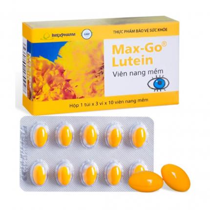 MaxGo Lutein - Hỗ trợ làm giảm khô mắt 3 vỉ x 10 viên