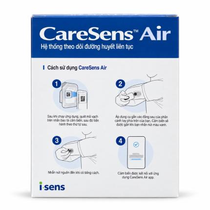 Máy đo đường huyết liên tục CareSens Air (không cần lấy máu)