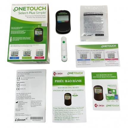 bộ máy đo đường huyết one touch select plus simple
