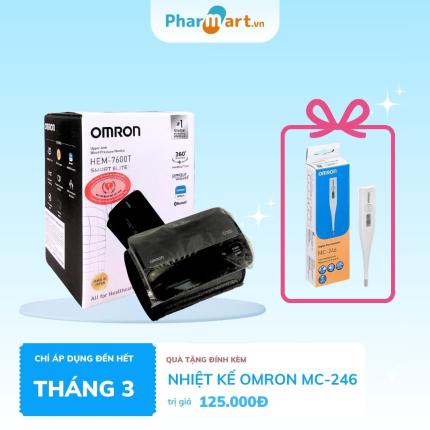 Máy đo huyết áp bắp tay Omron HEM 7600T (sản xuất tại Nhật Bản)