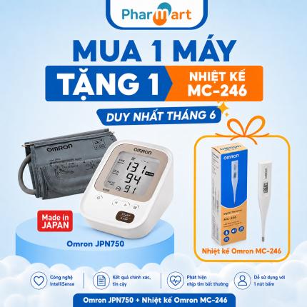 Máy đo huyết áp bắp tay Omron JPN750 (lắp ráp tại Nhật Bản)