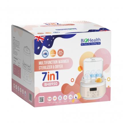 Máy hâm sữa tiệt trùng sấy khô 7 trong 1 BioHealth BH8950