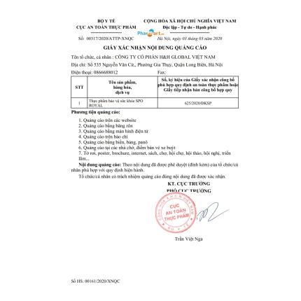 Giấy phép quảng cáo