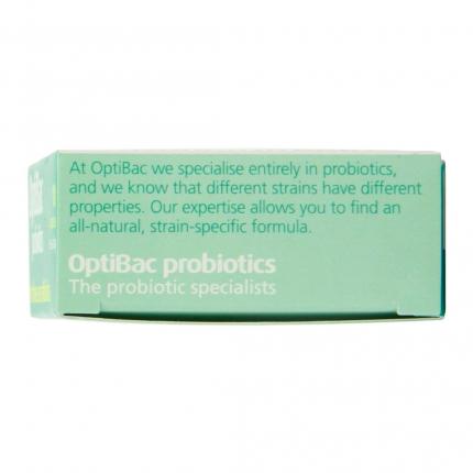 Mặt bên hộp men vi sinh OptiBac