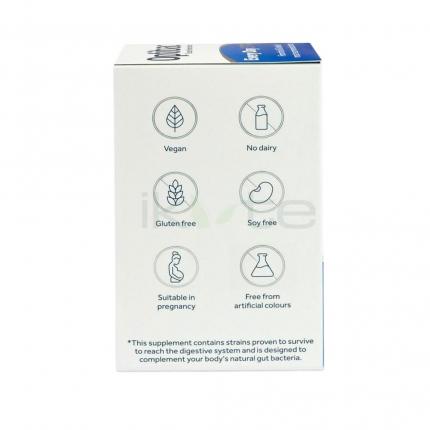 Mặt sau men vi sinh OptiBac Probiotics Everyday Max