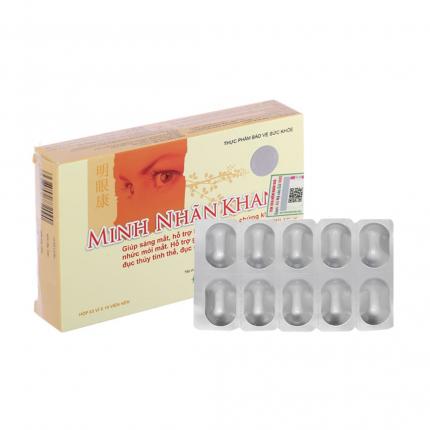 Minh Nhãn Khang - Tăng cường thị lực hộp 30 viên