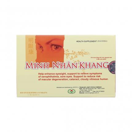 Minh Nhãn Khang - Tăng cường thị lực hộp 30 viên