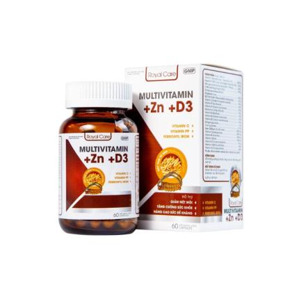 Multivitamin + Zn + D3 Royal Care - Tăng sức đề kháng, giảm mệt mỏi