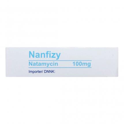 Nanfizy Natamycin 100mg hộp 1 vỉ x 3 viên đặt Moldova