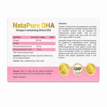 NataPure DHA Mặt Sau