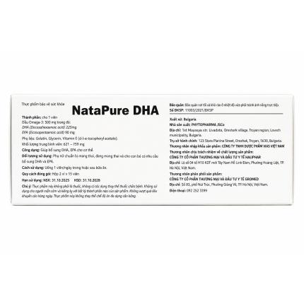 NataPure DHA Nhãn Phụ