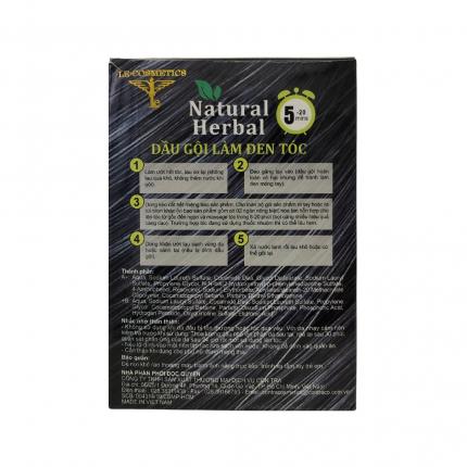 Hướng dẫn sử dụng Natural Herbal dầu gội làm nâu tóc