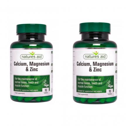 2 lọ Nature Aid Calci Magie & ZinC - Tăng cường sức khoẻ