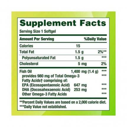 Nature's Bounty Fish Oil 1400mg (3)
