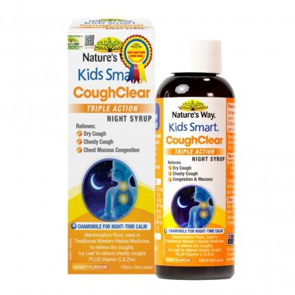 Nature's Way Kids Smart Cough Clear Triple Action Night Syrup