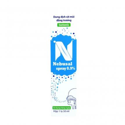 Xịt mũi sát khuẩn Nebusal Isotonic 09%