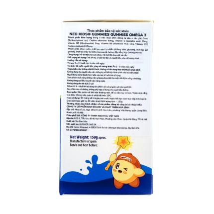 Neo Kids Gummies DHA Vi Tảo - Cholin (Lọ 60 viên)