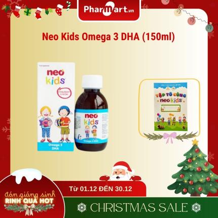 Neo Kids Omega 3 DHA (150ml) - Hỗ trợ ph&aacute;t triển thị gi&aacute;c v&agrave; n&atilde;o bộ
