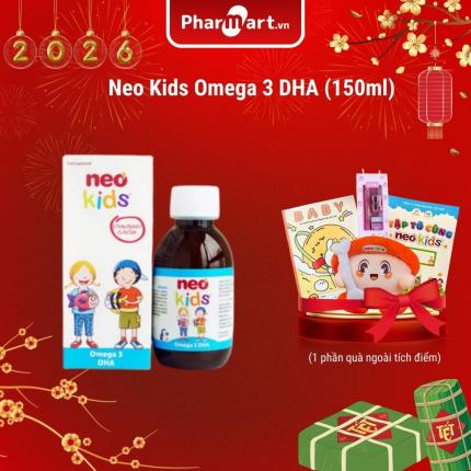 Neo Kids Omega 3 DHA (150ml) - Hỗ trợ ph&aacute;t triển thị gi&aacute;c v&agrave; n&atilde;o bộ