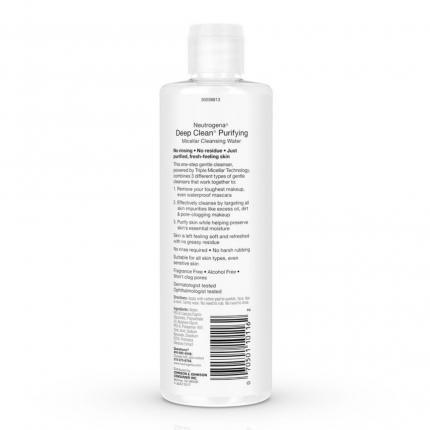 thong tin san pham Neutrogena Deep Clean Purifying Micellar Cleansing Water 354ml