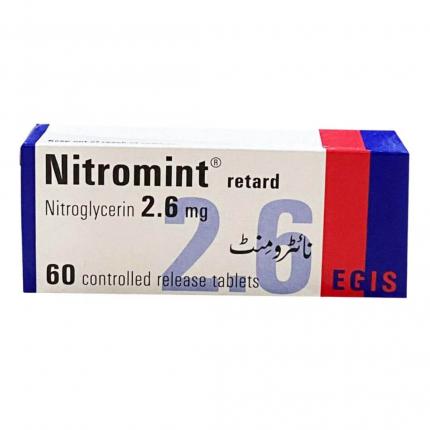 Nitromint 2.6mg - Điều trị đau thắt ngực, suy tim