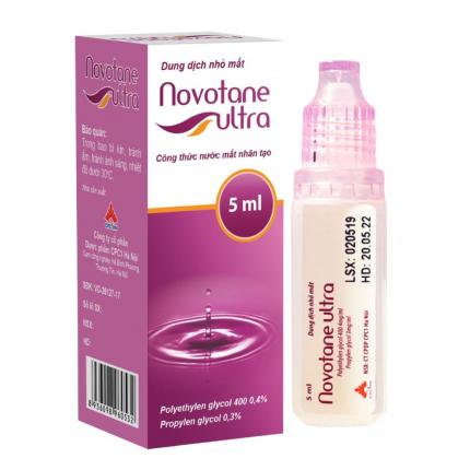 Novotane Ultra có hiệu quả như thế nào trong việc giảm tạm thời các chứng rát và kích ứng do khô mắt?
