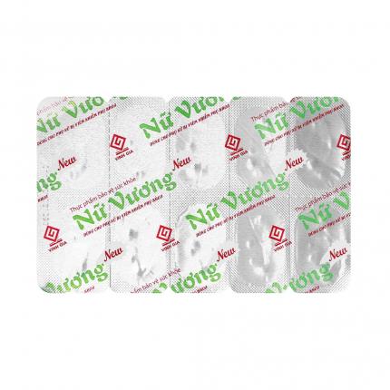 Mặt sau vỉ sản phẩm