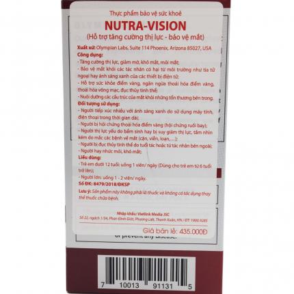 cong dung cua nutra vision