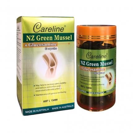 NZ Green Mussel + Glucosamine - Bảo vệ xương khớp không gây đau dạ dày