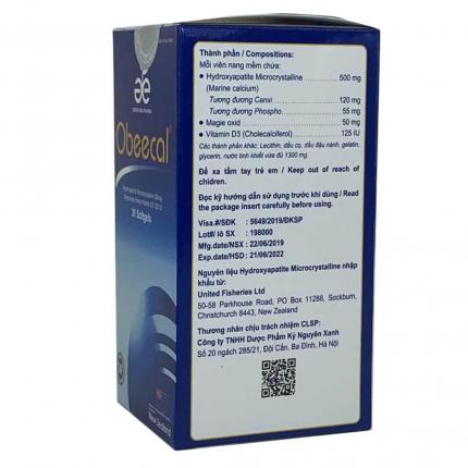 Obeecal Bổ sung canxi, hỗ trợ điều trị bệnh xương khớp 3