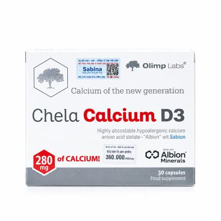 Olimp Labs Chela-Calcium D3 - Bổ sung canxi D3 toàn diện