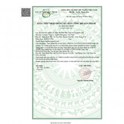 Giấy công bố sản phẩm