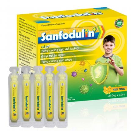 Ống uống Sanfodulin tăng cường miễn dịch khỏe trẻ ăn ngon 2