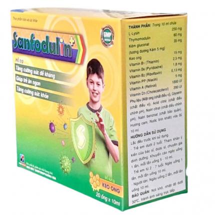 Ống uống Sanfodulin tăng cường miễn dịch khỏe trẻ ăn ngon 3