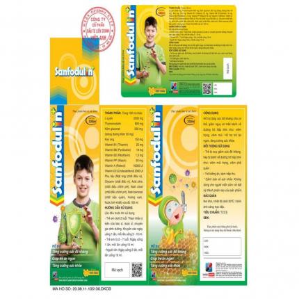 Ống uống Sanfodulin tăng cường miễn dịch khỏe trẻ ăn ngon 7