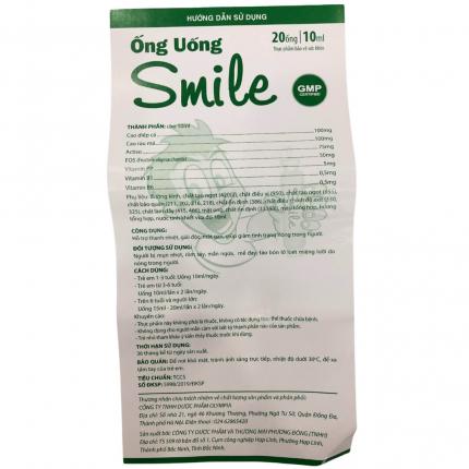 Tờ hướng dẫn sử dụng Ống uống Smile