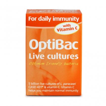 Mặt trước Optibac Live Cultures For Daily Immunity