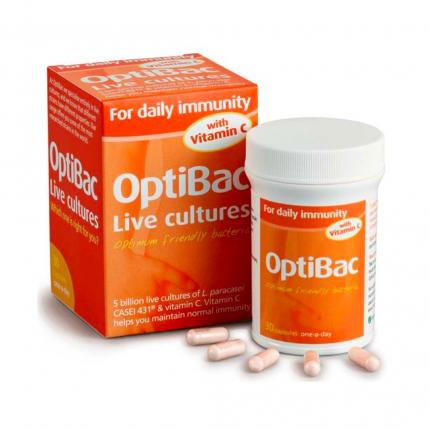 Optibac Live Cultures For Daily Immunity - Tăng đề kháng