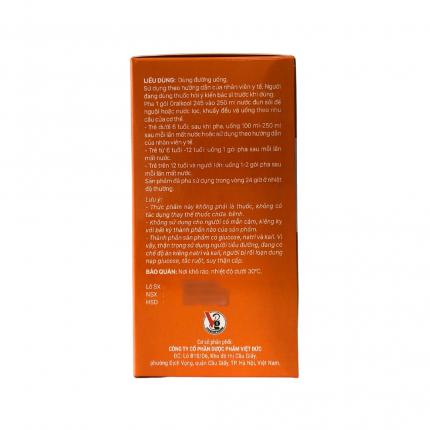 Liều dùng của Oralkool 245 hương cam